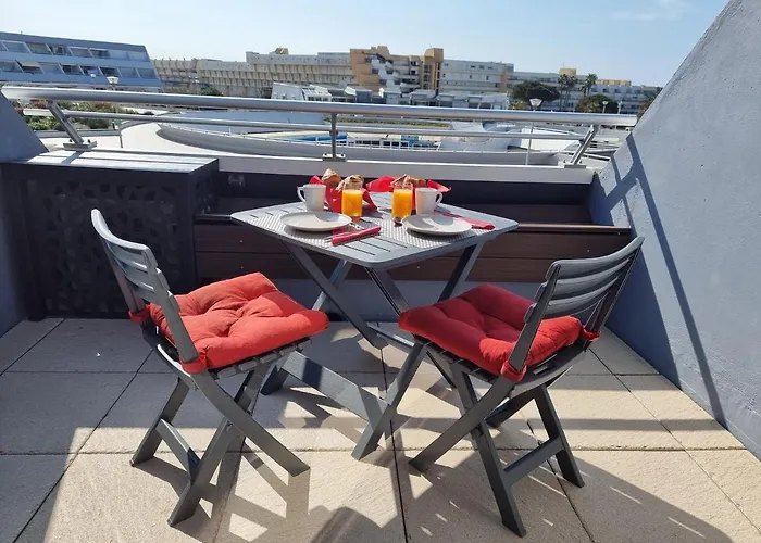 Apartamento 2cap D'agde Naturiste Grand T2 De Standing Avec Garage Privé *